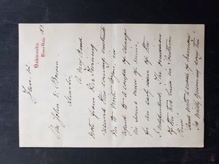 Wellesley College President, Caroline Hazard, Autograph Letter Signed "About the substitution of. Wellesley, Caroline Hazard.
