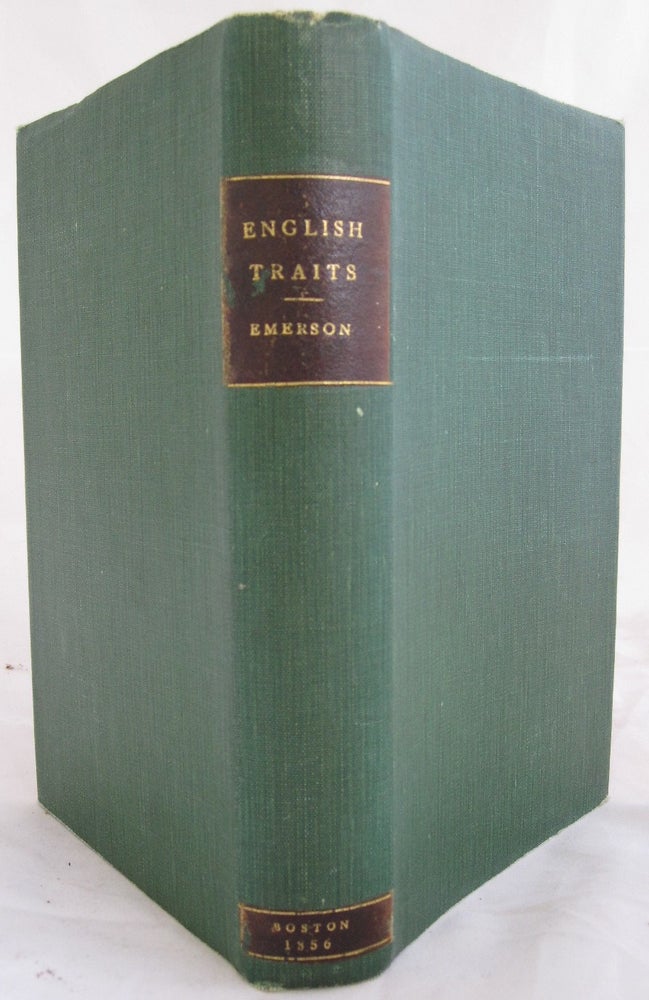 Item #17066 Ralph Waldo Emerson's English Traits, First Edition 1856. Ralph Waldo Emerson.