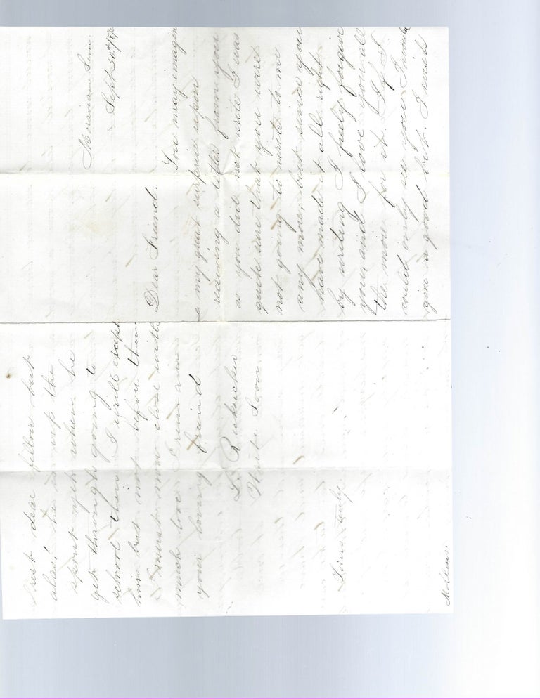 Item #17080 Archive of 4 Autograph Letters 1872-1874, from PA Female Student at one of the Earliest Institutions of Female Education. Archive 19th c. Women Education.