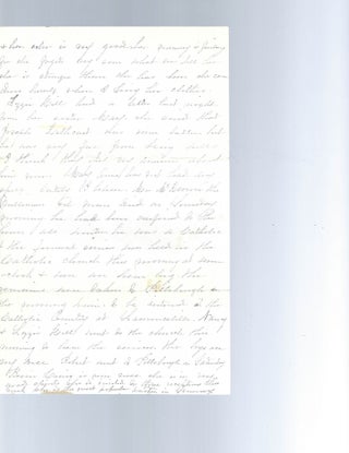Handwritten Letter from Principal at Washington Female Seminary, One of the early establishment of Women upper education