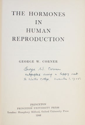 "The Hormones in Human Reproduction" by a Pioneer of Contraception and the Discoverer of Progesteron Signed Book