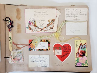 Scrapbook filled with 352 Colorful Momentos, from a Female Student at Nebraska Wesleyan University, 1925