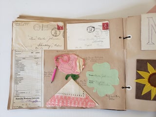 Scrapbook filled with 352 Colorful Momentos, from a Female Student at Nebraska Wesleyan University, 1925