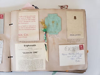 Scrapbook filled with 352 Colorful Momentos, from a Female Student at Nebraska Wesleyan University, 1925