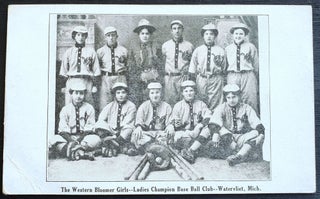 Ladies Champion Base Ball Club, c. 1911. Women Sports, Baseball.