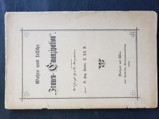 Item #17141 "Women's Emancipation" in Germany,Truths and Lies -1899. Women Suffrage, Germany