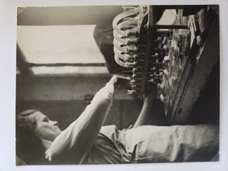 Item #17145 Woman Scientist at Work in the Laboratory, c. 1910. Women Science, Original Photo