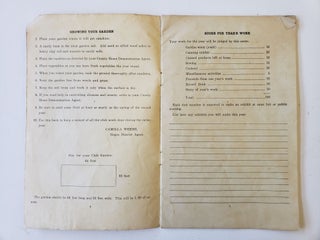 Georgia State College "Negro Girls' Club Record Book", 1920s