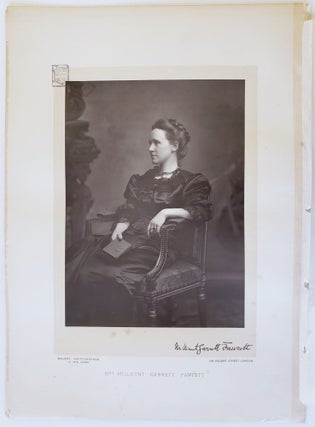 Item #17185 British Suffrage Leader Millicent Garrett Fawcett Original Photo c. 1890. Women...