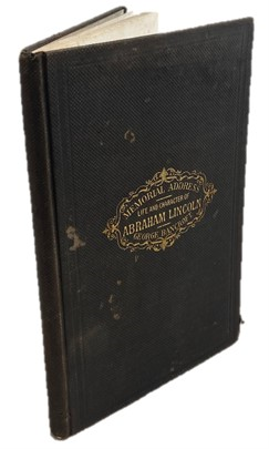 Item #17239 Memorial Address on the Life and Character of Abraham Lincoln Delivered at the...