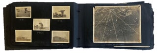 Item #17319 WWI Aviation Photo Album with 253 Photographs, including many early seaplanes in...