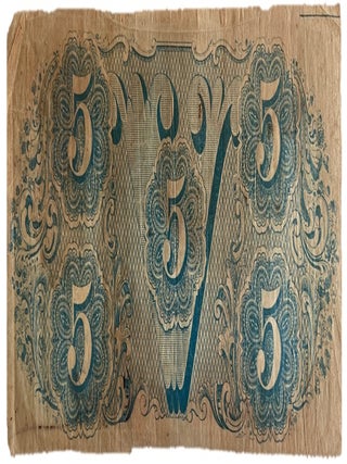 Confederate $5 Note, Hand Signed, 1863