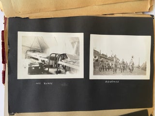 WWII ERA MILITARY PHOTO ALBUM OF ENTIRE CAREER OF OHIO NATIONAL GUARDSMAN, 1935-53