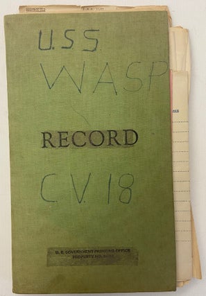 Item #17449 WWII Scrapbook Archive of 70 Documents and Ephemera from the Aircraft Carrier USS...