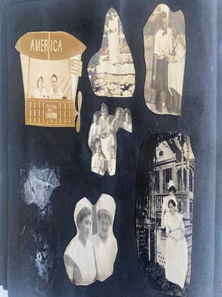 World War I Era Nursing Education and Disease Response in the United States, Photograph Album of Student Nurses and Early Aviation, circa 1915