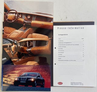 Item #17483 Press Kit for 1999 Bugatti EB 218 Concept Car. Bugatti