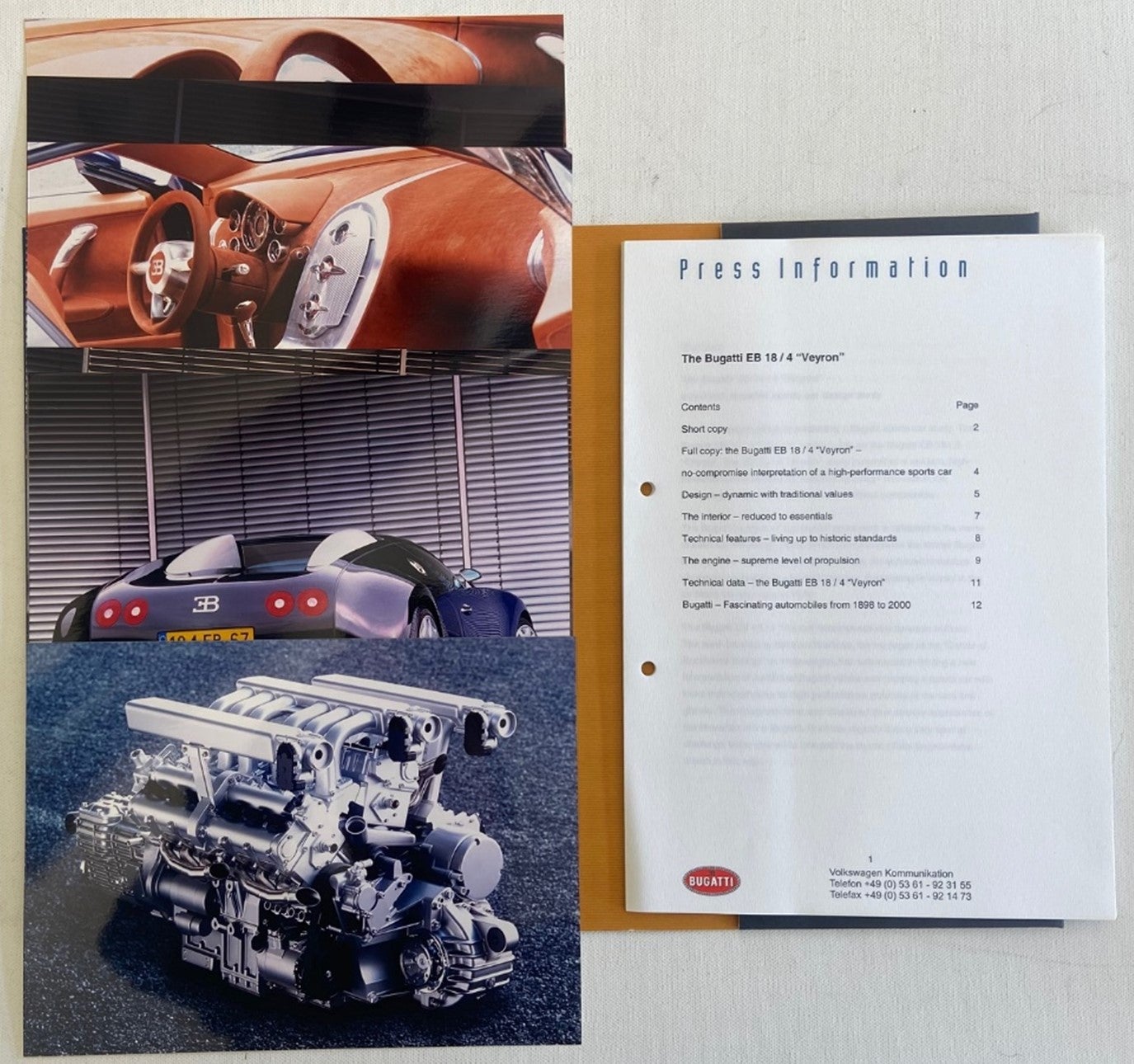 Korting importeren Meestal Press Kit for 1999 Bugatti 18/4 Veyron Concept Car with photos Predating  the First Manufactured Bugatti Veyron by 6 years | Bugatti