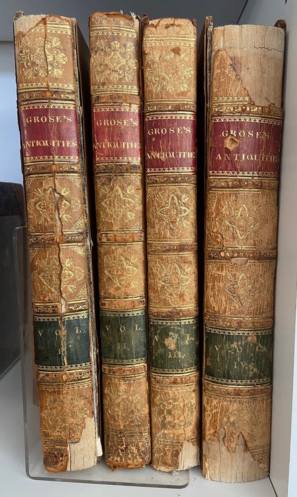 Item #17492 Antiquities of England and Wales, a Compendium of historical Middle ages Castles, Profusely illustrated in Four Volumes. Francis Grose.