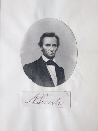 Abraham Lincoln's Signature, Portrait, and 93 Civil War Figures in Signed Photograph Album, 1861