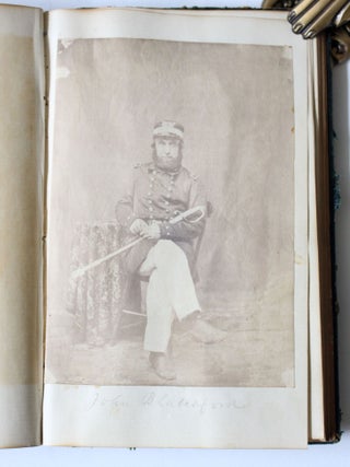 Abraham Lincoln's Signature, Portrait, and 93 Civil War Figures in Signed Photograph Album, 1861