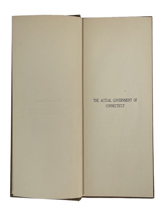 A First Edition Political Action Manual for Connecticut Suffragists, "The Actual Government of Connecticut"- 1919