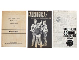 Item #17572 Archive of Three Reports on 1960s Southern School Desegregation. Desegregation Civil...