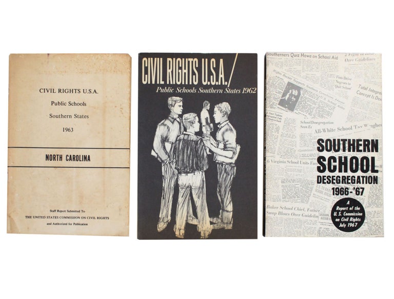 Item #17572 Archive of Three Reports on 1960s Southern School Desegregation. Desegregation Civil Rights.