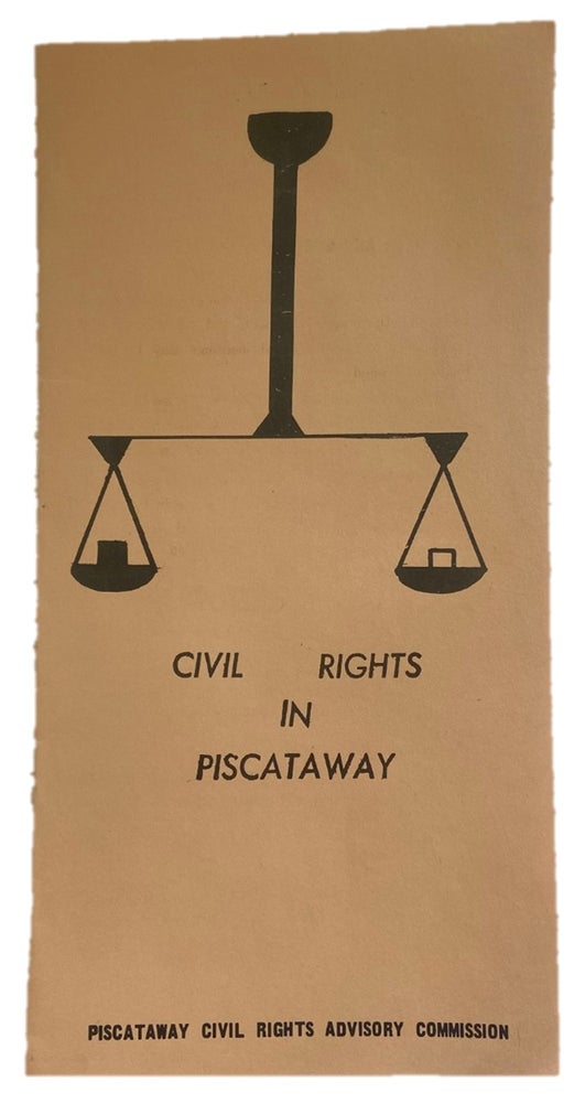 Item #17575 Scarce Pamphlet from the Piscataway, N.J Civil Rights Advisory Commission. New Jersey Civil Rights.