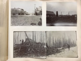 1900s Wisconsin WWI Military Family Album - Soldier Training Camp, Family Portraits, Logging Scenes, Country and Cityscapes