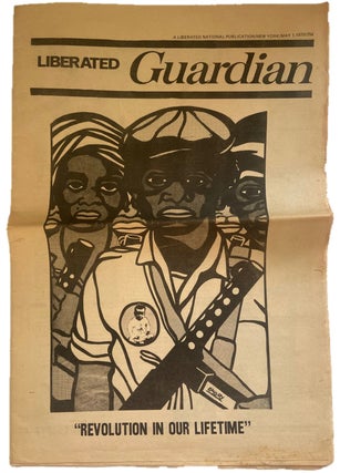 First Issue of Radical Publication, The Liberated Guardian. Features multiple illustrations by. Emory Douglas Liberated Guardian.