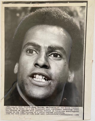 Item #17636 1970 Original Photo of Black Panther Party Leader, Huey P. Newton. Huey Newton Black...