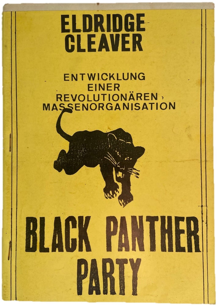 Item #17642 BLACK PANTER PARTY on the "Development of a Revolutionary Mass Organization" German Black Panthers.