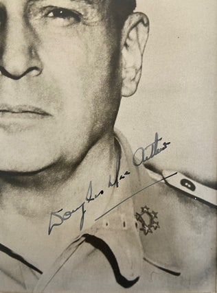 World War II Military History: Douglas MacArthur Signed Portrait Photograph as Five-Star General, Post-1945
