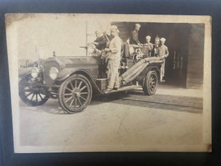 Very Early Motorized Fire Department Photo Album -circa 1915