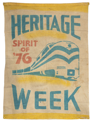 Item #17777 Freedom Train Large Banner. African American, CIVIL RIGHTS