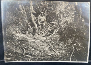 World War I American Soldier's Photo Album Depicting POWs, Trenches, and Artillery. Photo Album World War I.