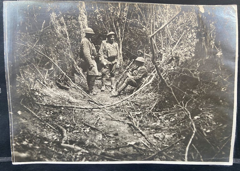 Item #17785 World War I American Soldier's Photo Album Depicting POWs, Trenches, and Artillery. Photo Album World War I.
