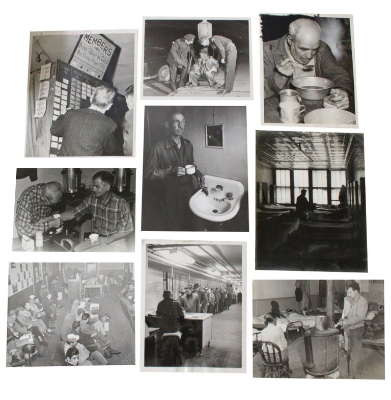Item #17808 Homelessness in America Photo Archive - 1930s-60s. Photo Archive Homelessness.