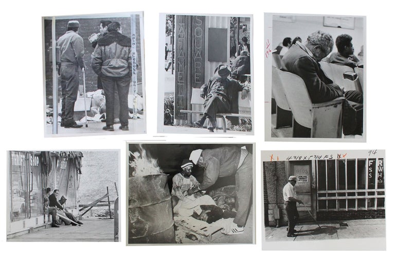Item #17814 Photo Archive Depicting Homelessness in the 1960s-80s, Chicago, Boston, New Orleans, Houston. Photo Archive Homelessness.