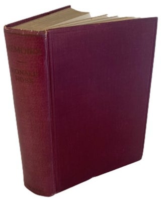 Item #17831 Ronald Ross's Signed Memoirs Recounts Discovery of Malaria in Mosquitos and...