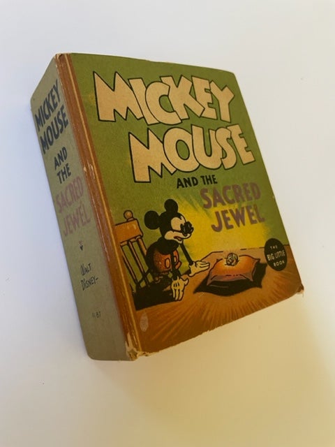 Item #17840 Walt Disney's Mickey Mouse and the Sacred Jewel The Big Little Book -1936. Walt Disney.