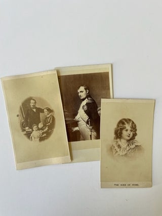 Item #17854 Napoleon I, Napoleon II and Napoleon III. Collection of 3 CDVs. Napoleon
