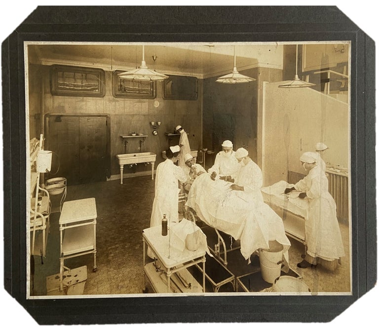 Item #17856 Mixed-gender Surgery Scene, Circa 1920s. Medicine Surgery.