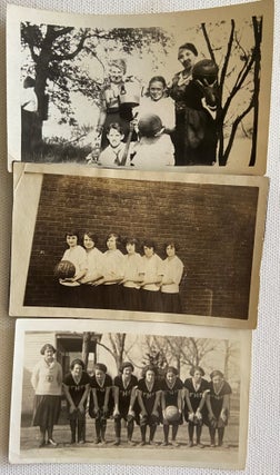 3 Original Photos of Early Women's Basketball - Circa 1910-20s. Photography Women's Basketball.
