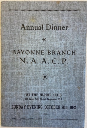 Item #17899 Program from Annual N.A.A.C.P Dinner in New Jersey, 1962. African American N A. A. C. P