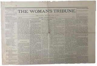 Item #17904 Woman's Tribune Covers Woman Suffrage- 1887. Newspaper Suffrage