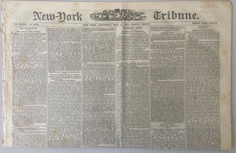 Item #17905 Victoria Woodhull's Presidential Campaign Newspaper, 1872. Victoria Woodhull.