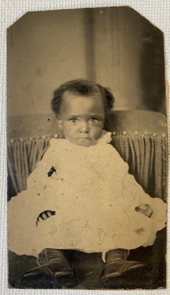 Item #17943 J. Fenton Tintype Photo of African American Baby Girl, C. 1870. J. Fenton African...