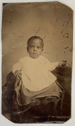 Item #17944 Tintype Photograph of African American Baby, C. 1870. Photography African American