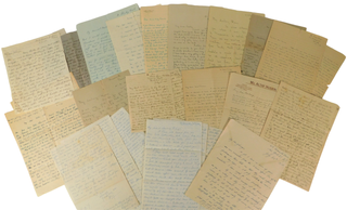 Item #17983 Archive of 52 Handwritten Letters By Young Indian Women Exploring Their Independence...